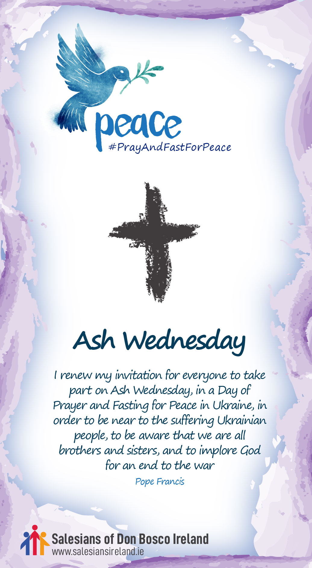 Ash Wednesday - Salesians Ireland | Continuing Don Bosco's Mission for